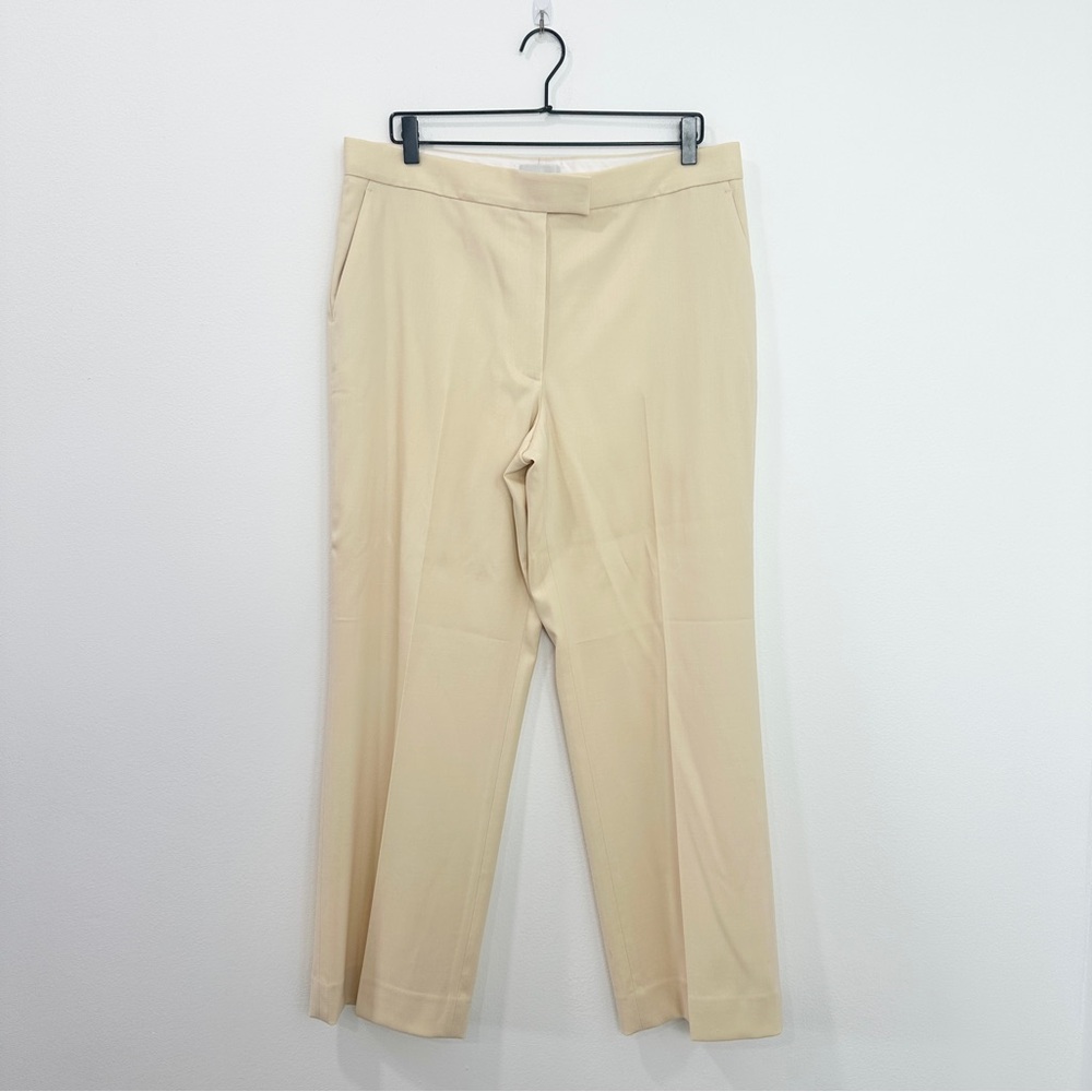 St. John Beige Tailored Trousers
